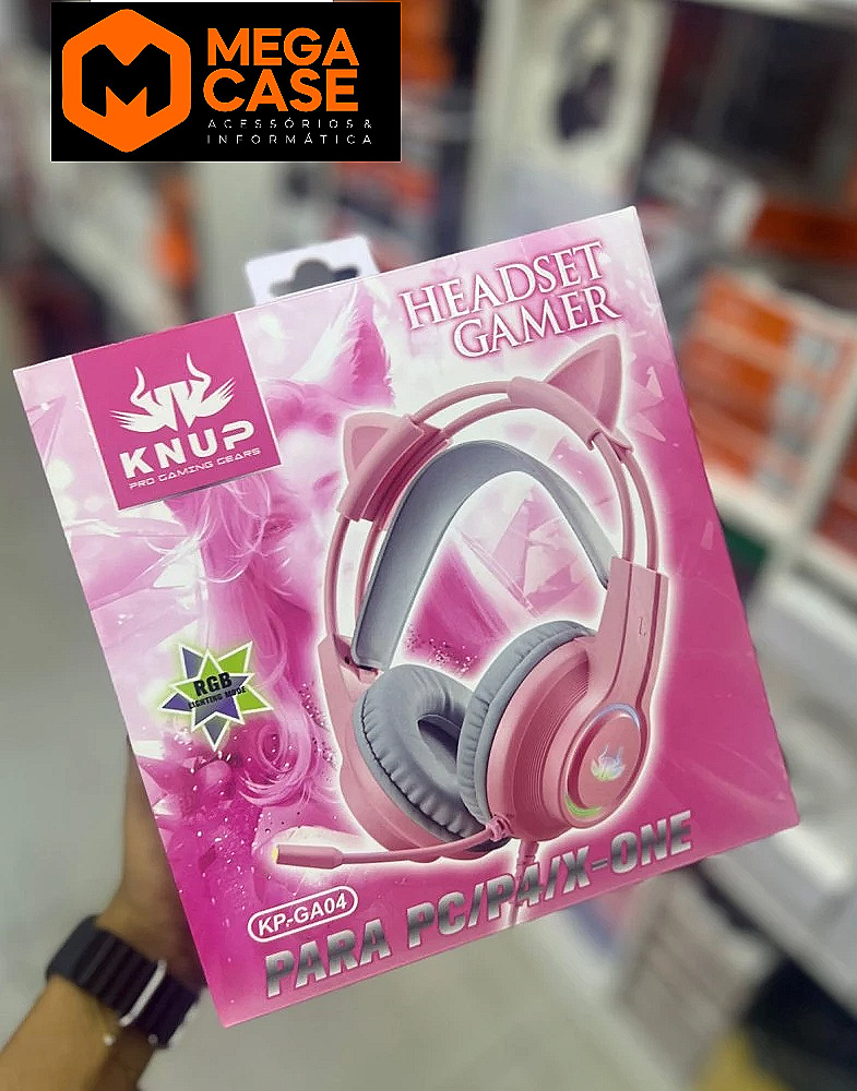 Headset Gamer Knup KP-GA04 RGB