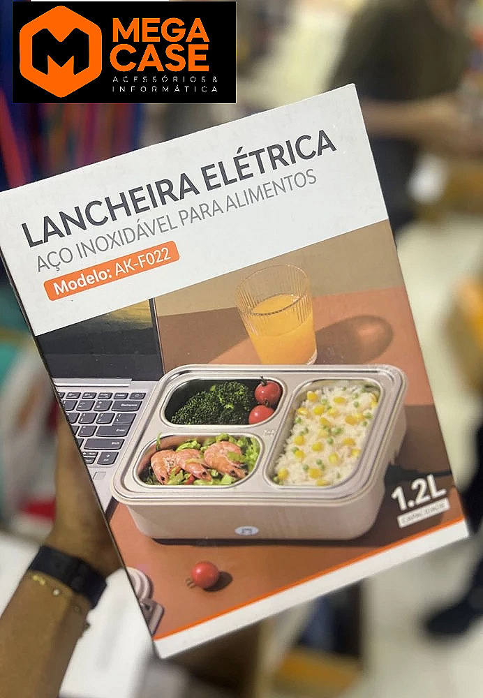 Lancheira elétrica inox AK-F022 1.2L