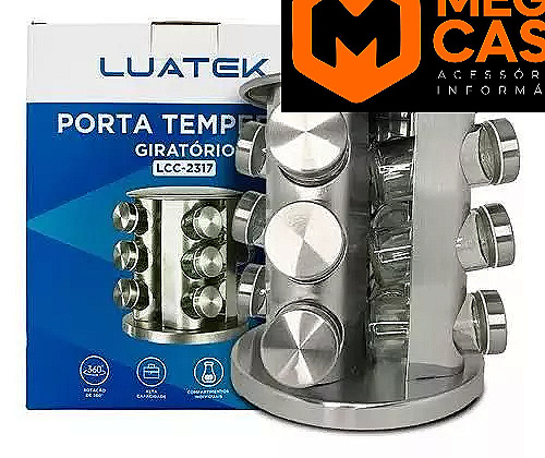 Porta Temperos Giratório Luatek LCC-2317