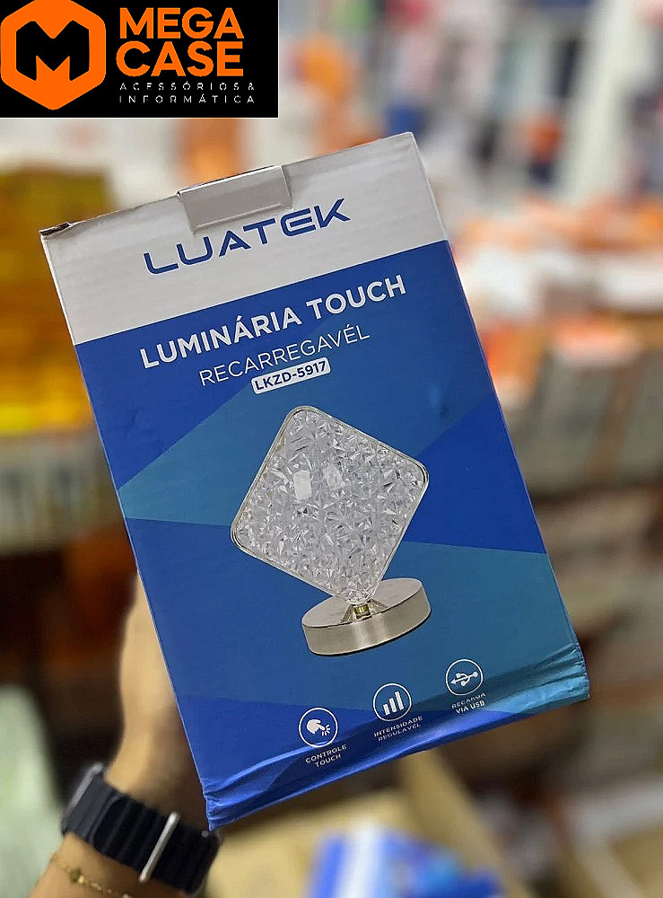 Luminária Touch Recarregável Luatek LKZD-5917