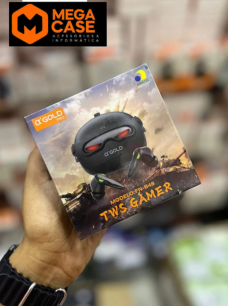 Fone TWS Gamer FN-B48 α'GOLD
