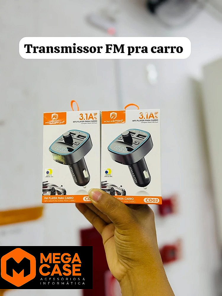 Transmissor FM Veicular H'maston CD02 3.1A