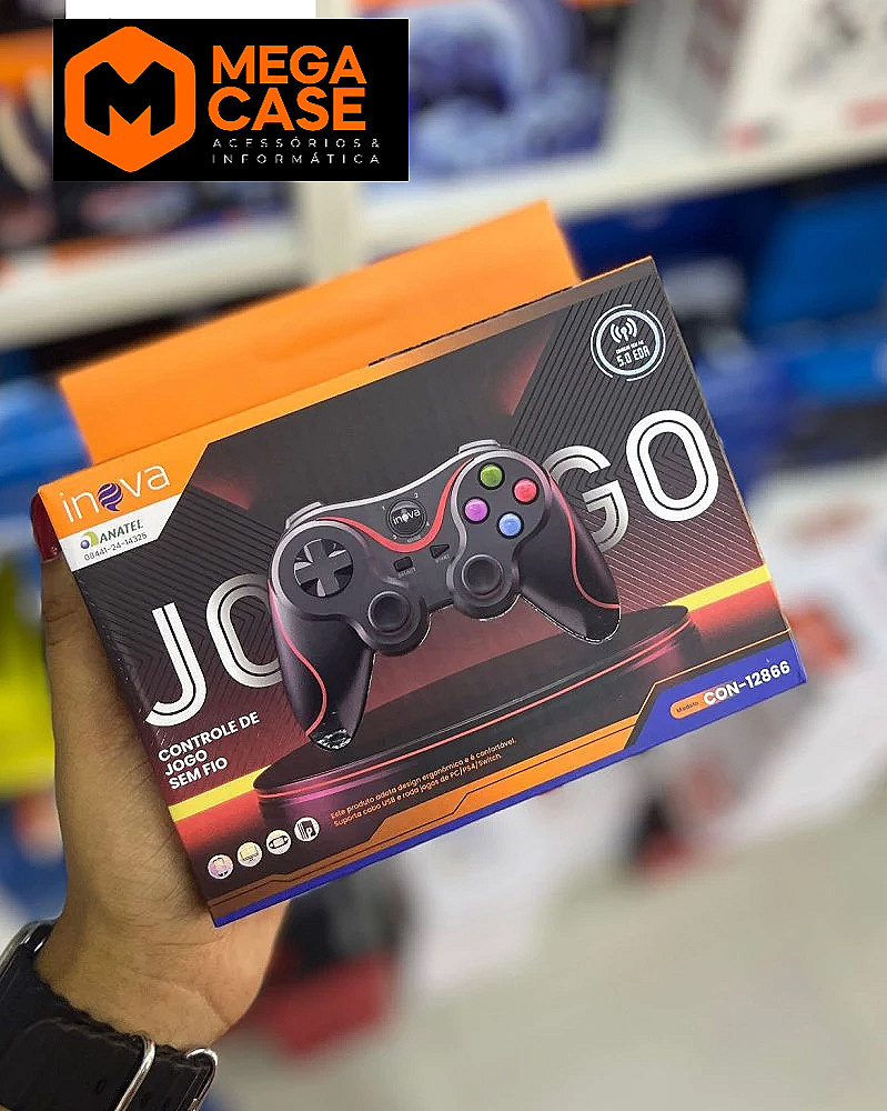 Controle de Jogo Sem Fio INOVA CON-12866