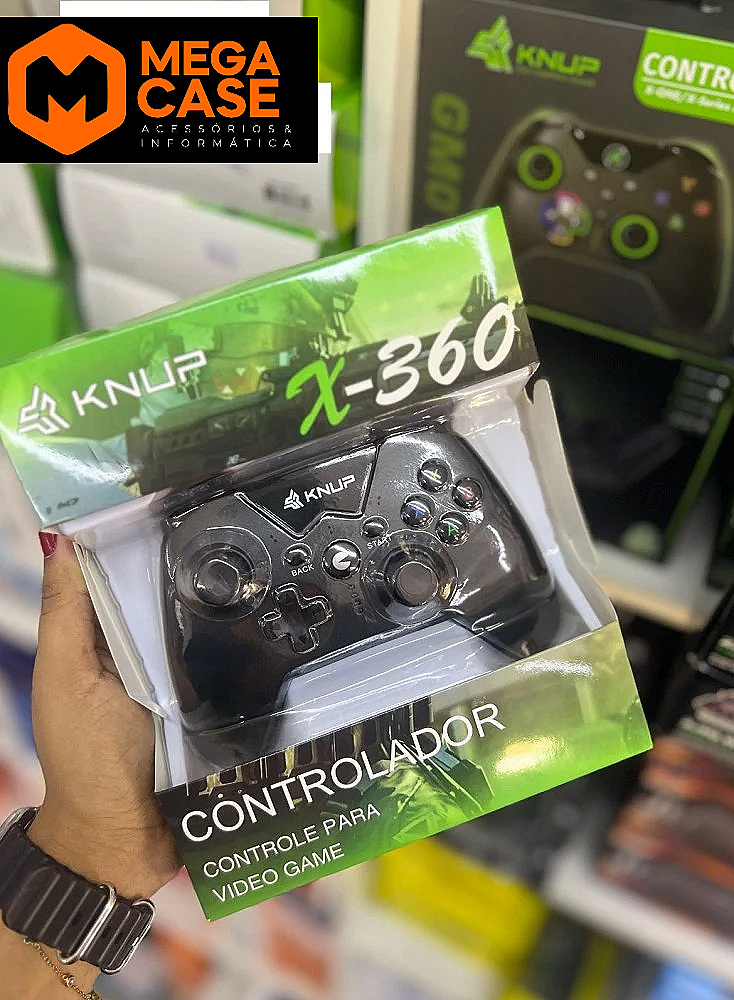 Controle X-360 com fio KNUP