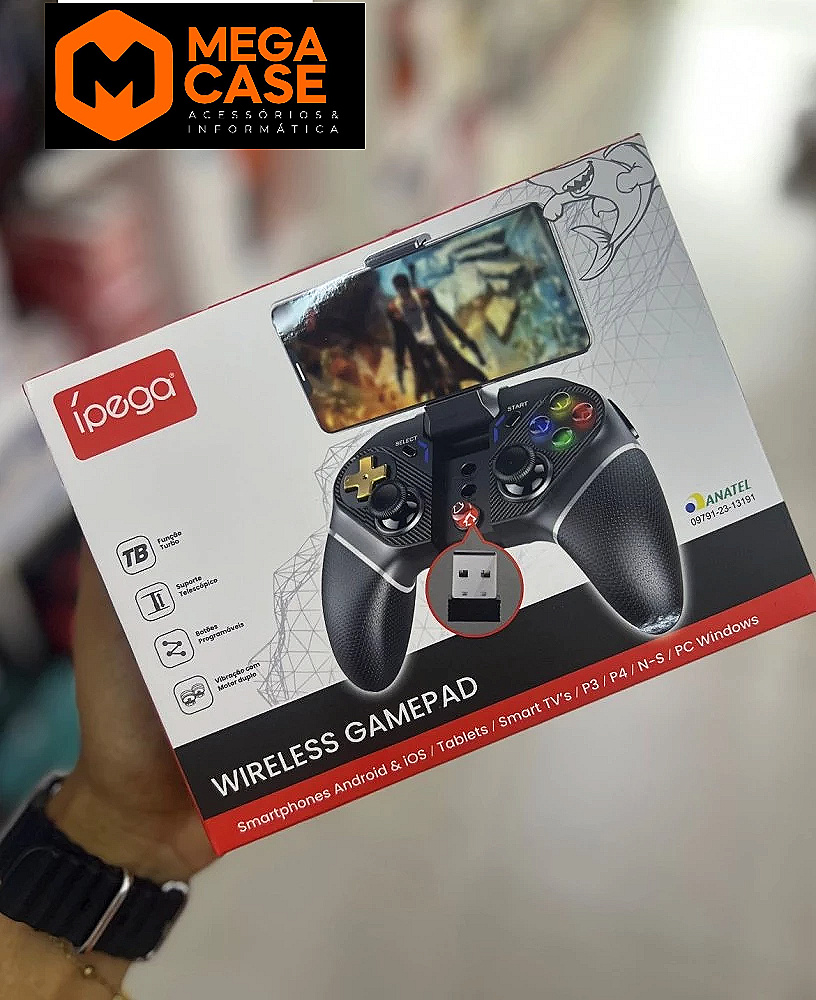 Controle Wireless Gamepad Ipega