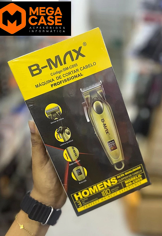 Máquina de Cortar Cabelo B-Max BM-C055