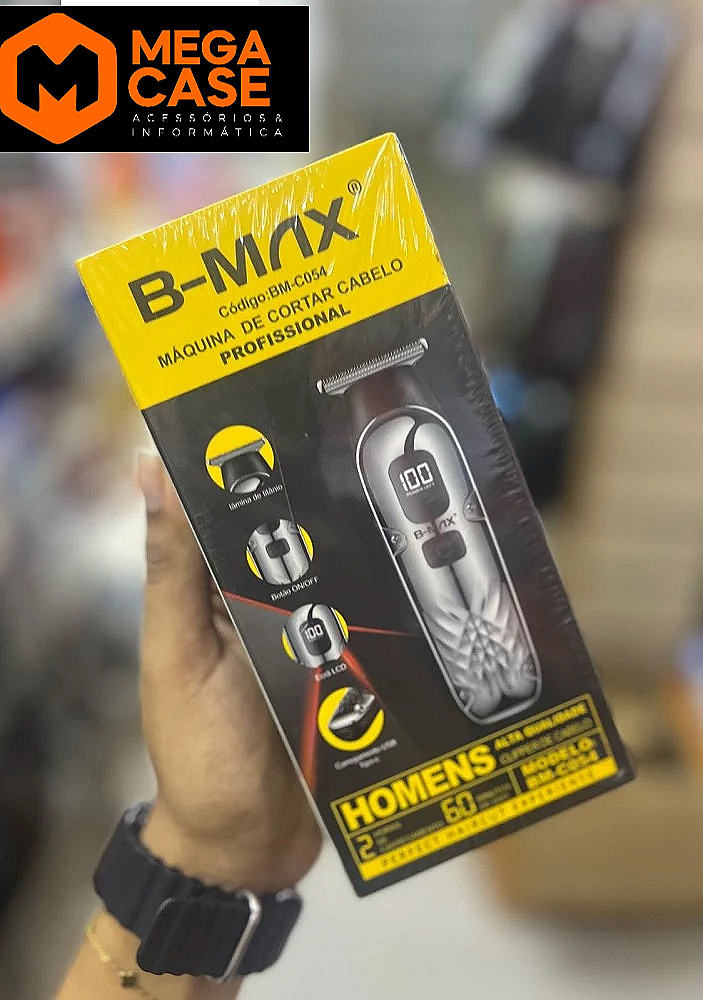 Máquina de Cortar Cabelo B-Max BM-C054