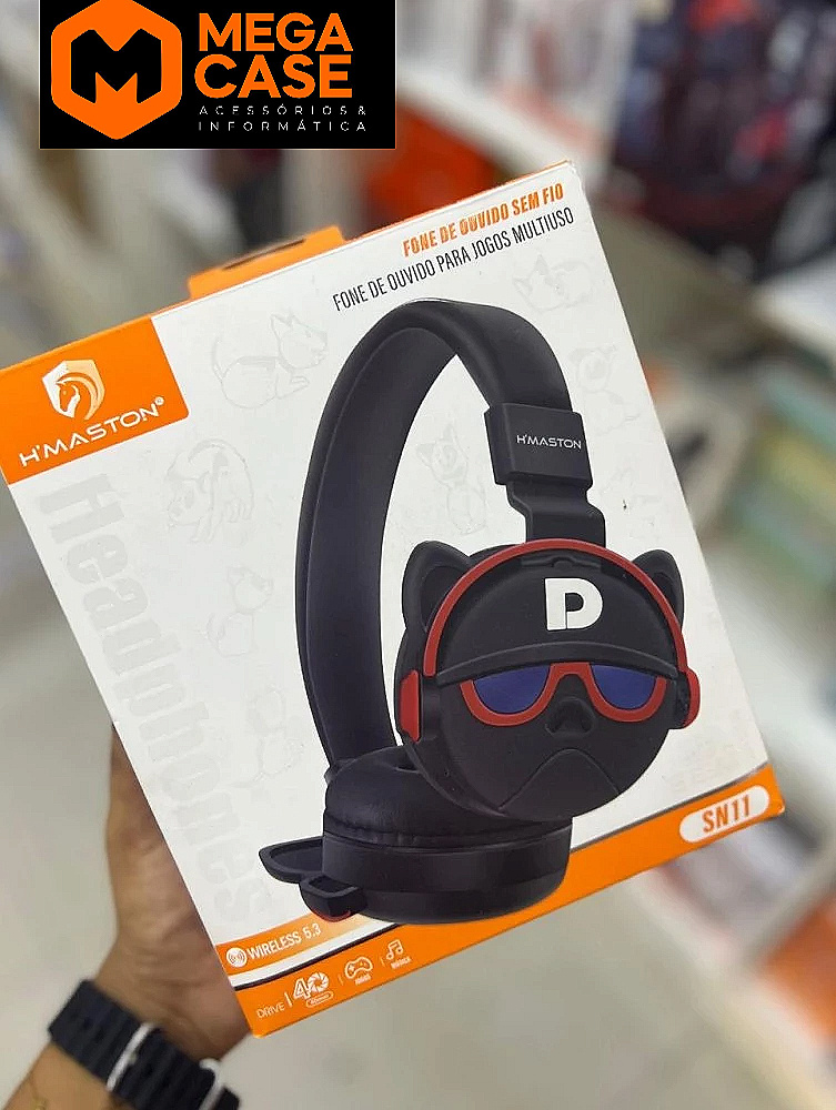 Headphone Bluetooth H'Maston SN11 Design Cachorro
