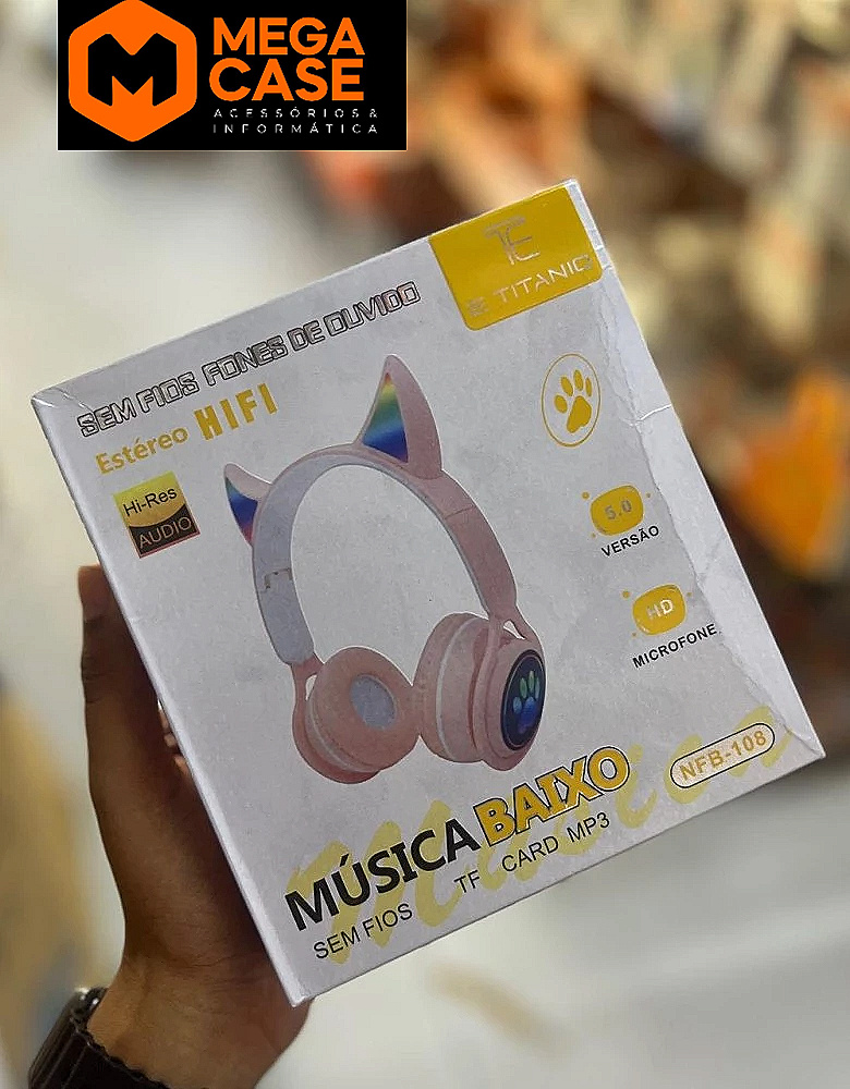 Headphone Sem Fio Titanic NFB-108