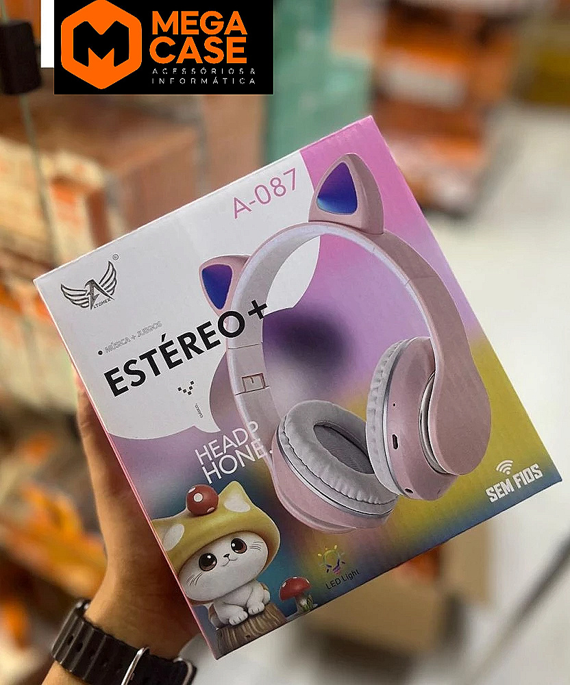 Headphone Sem Fio A-087 Estéreo+