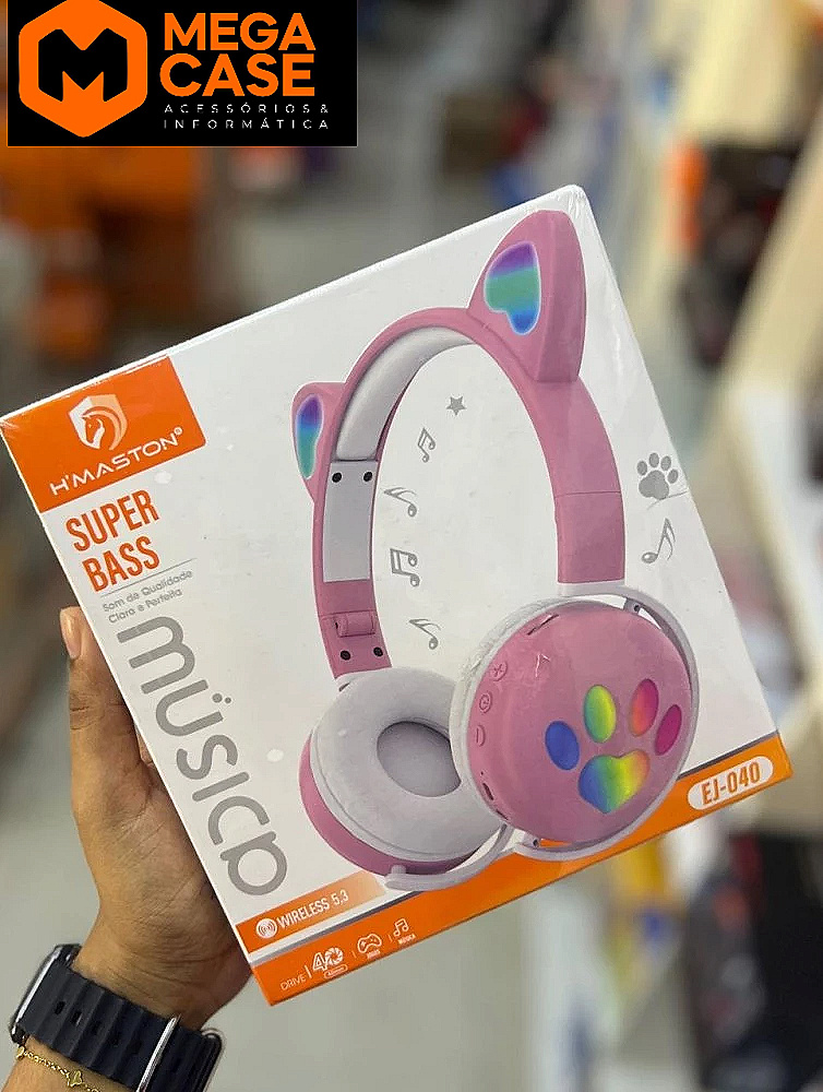Headphone Sem Fio H'maston EJ-040