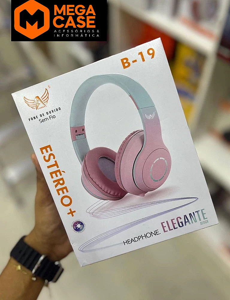 Headphone Bluetooth estéreo B-19