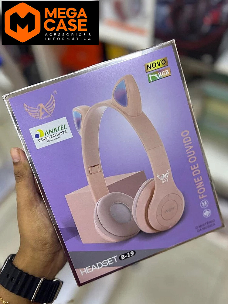 Headphone Bluetooth LTOMEX B-19 RBG