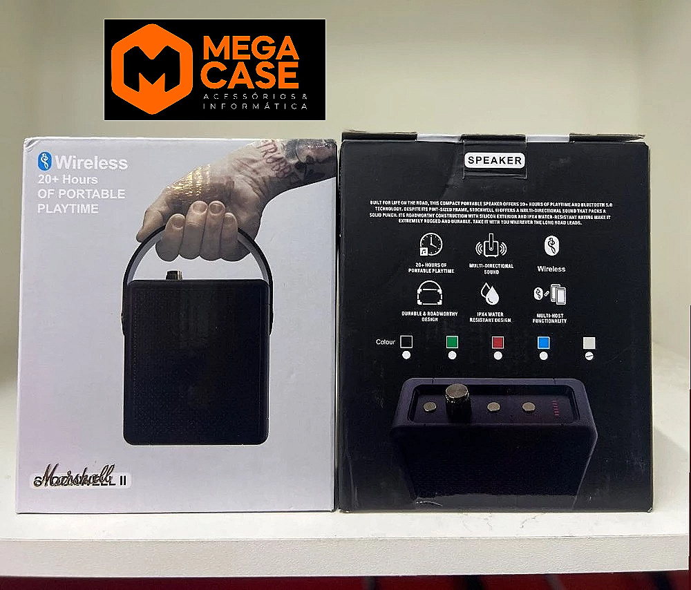 Caixa de Som Wireless Portátil Marshall II