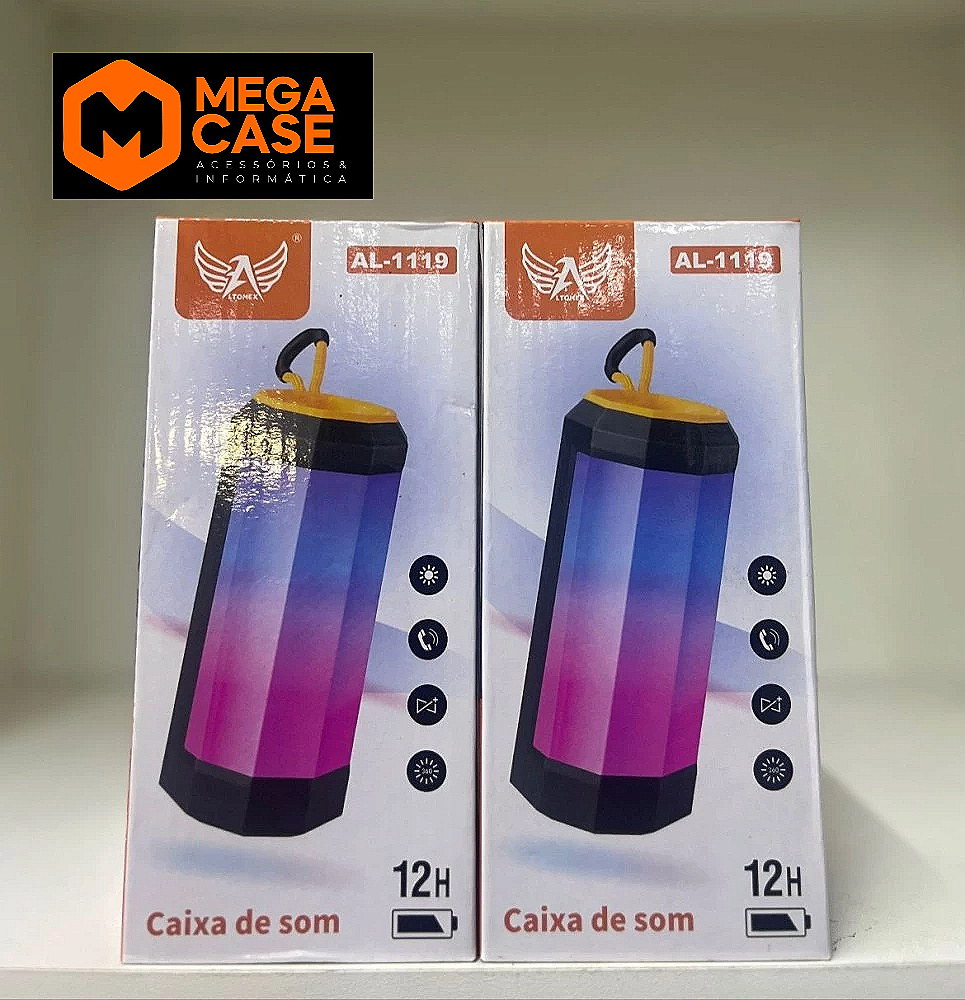 Caixa de som portátil Altomex AL-1119 com 12h de bateria