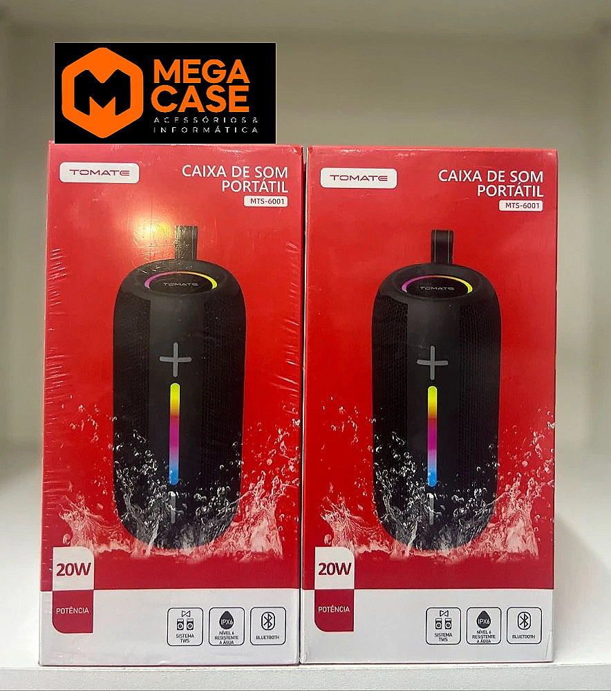 Caixa de som Tomate MTS-6001 20W RGB