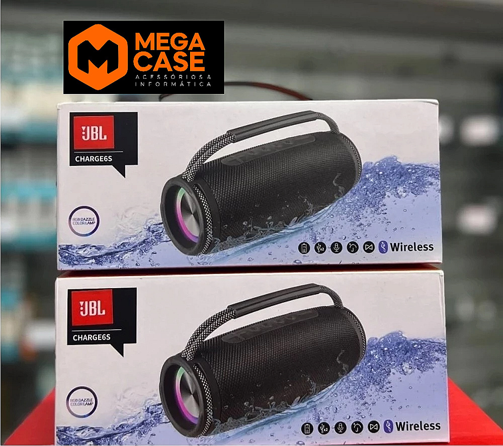 Caixa de som portátil JBL Charge 6S RGB
