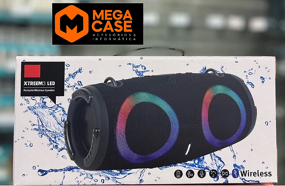 Caixa de Som JBL Xtreem3 LED