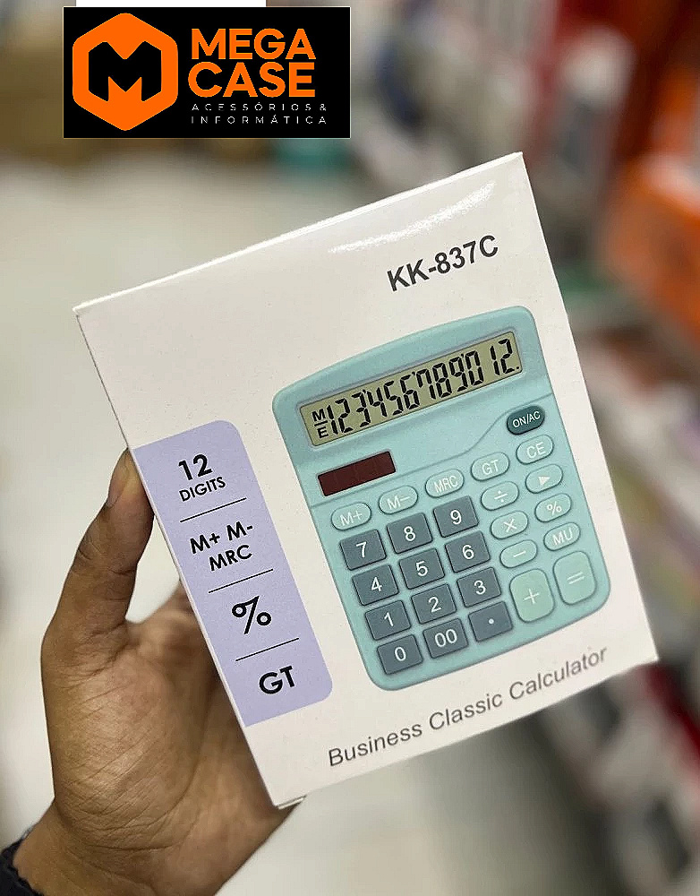 Calculadora de Mesa 12 Dígitos KK-837C