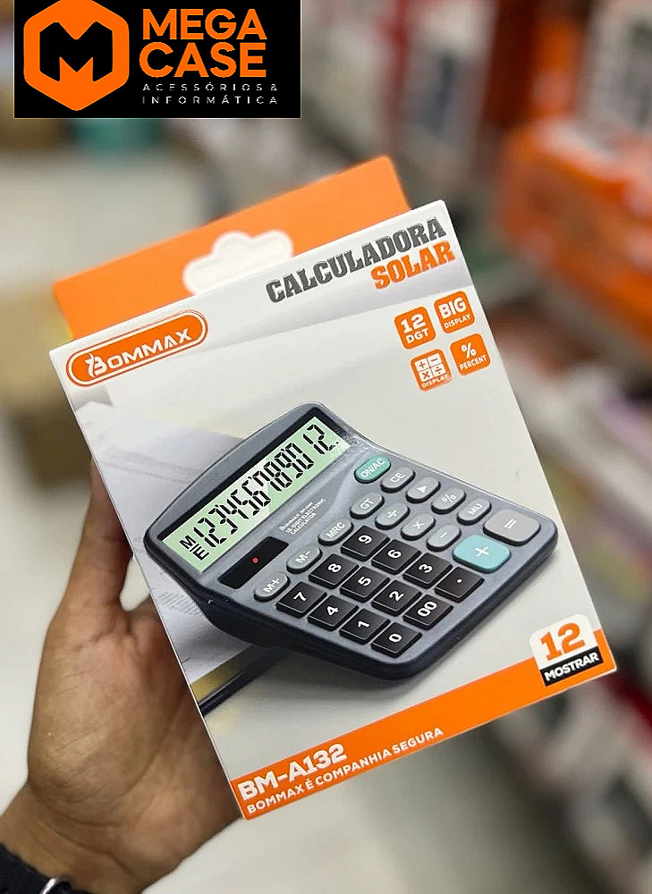 Calculadora Solar Bommax BM-A132 12 Dígitos