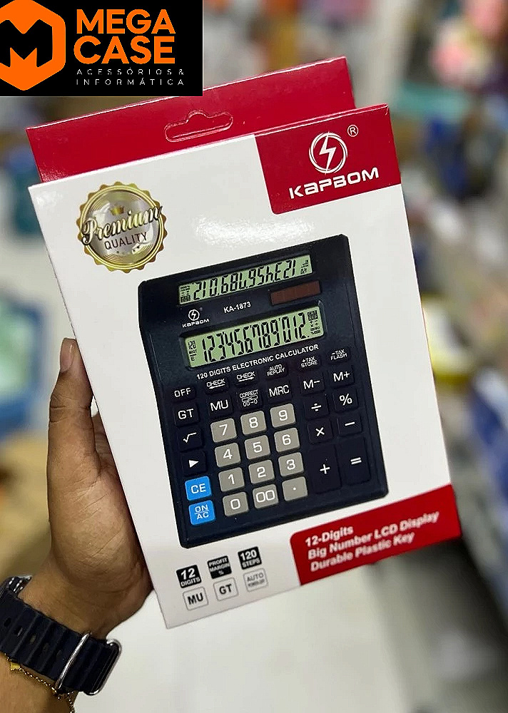 Calculadora Kapbom KA-1873 12 Dígitos Premium
