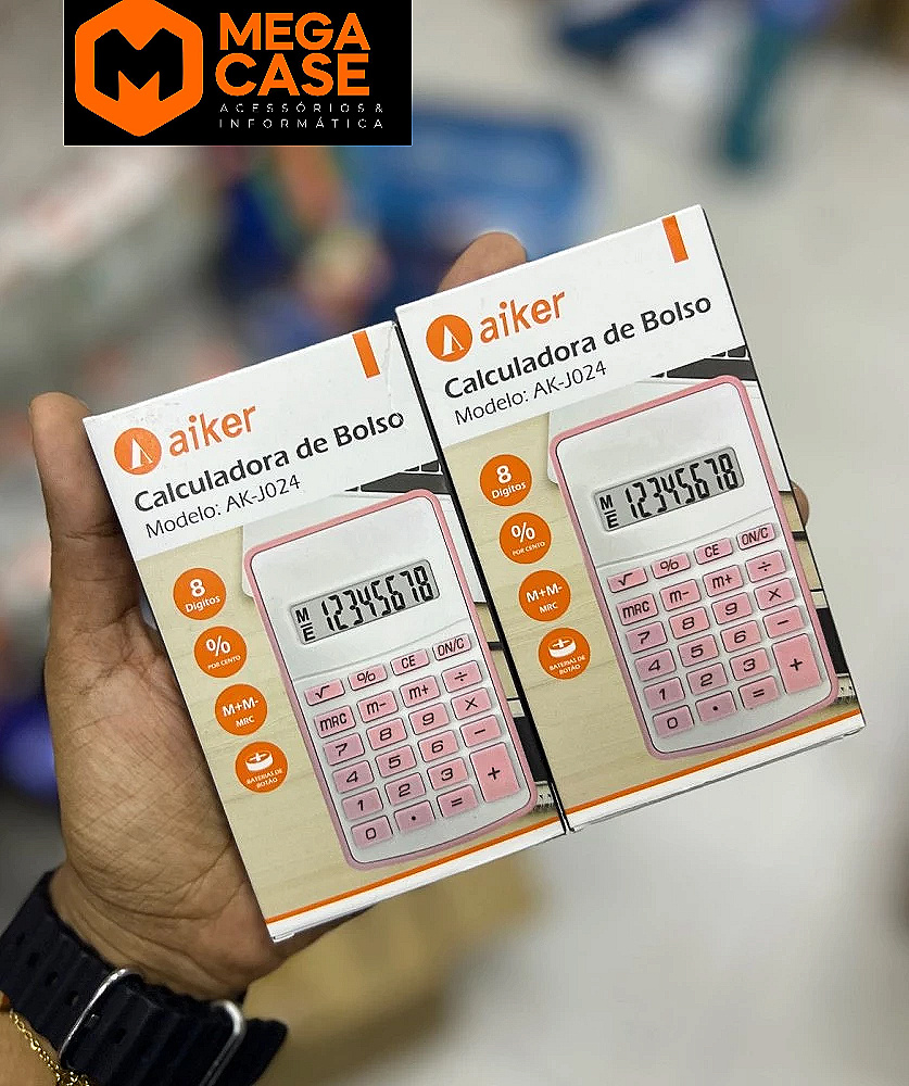 Calculadora de Bolso Aiker AK-J024 8 Dígitos