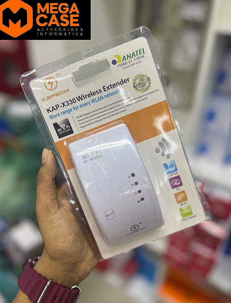Repetidor Wi-Fi Kapbom KAP-X330 Wireless Extender ID1