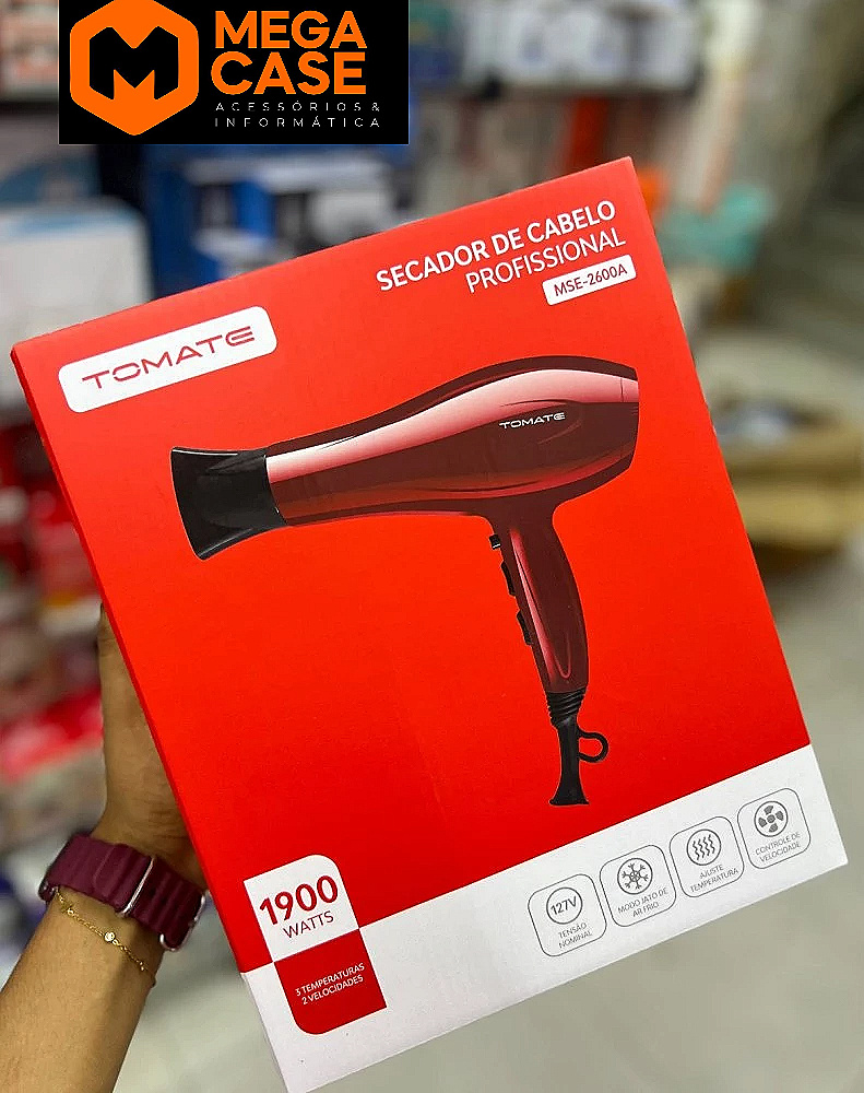 Secador de Cabelo Tomate Profissional 1900W MSE-2600A ID77