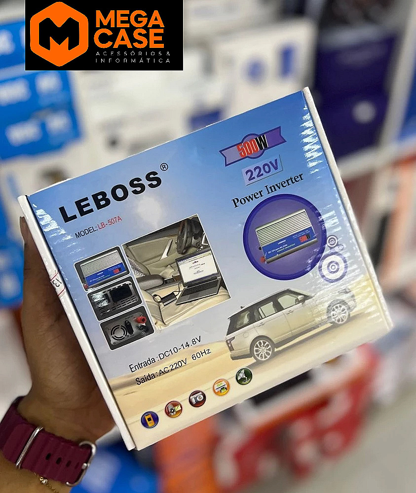 Inversor Veicular 500W 220V Leboss LB-507A ID66