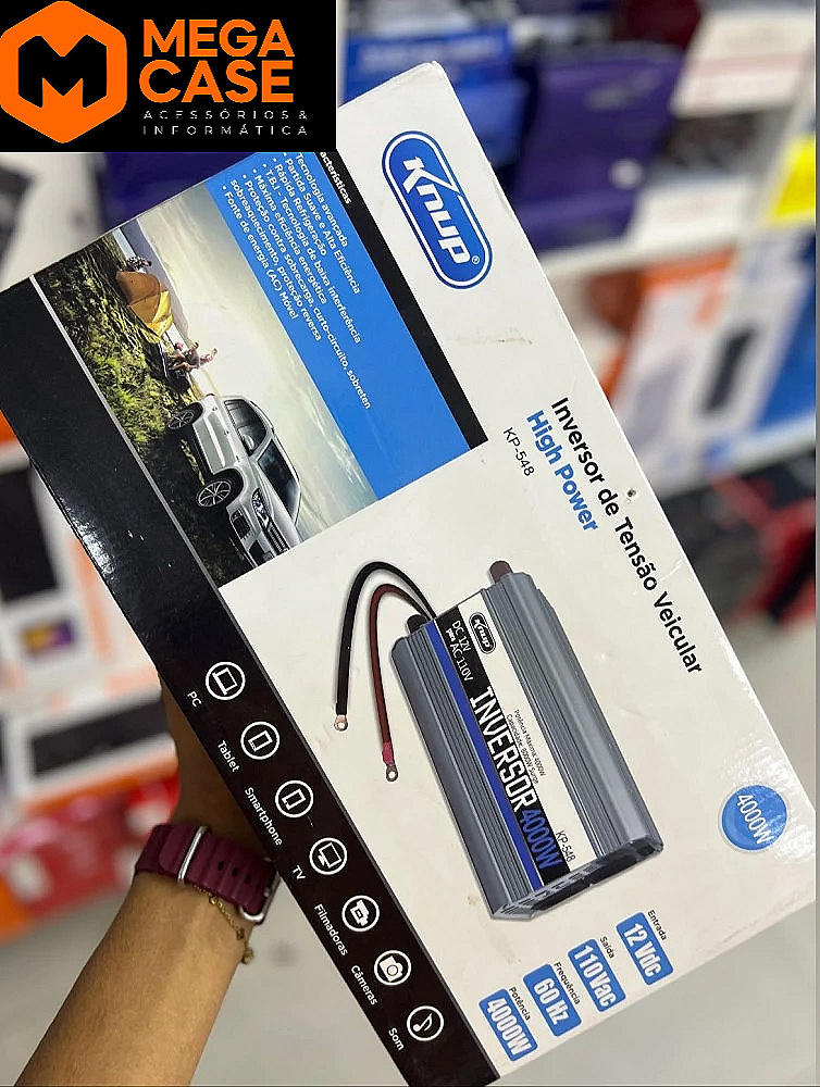 Inversor de Tensão Veicular Knup 4000W KP-548 ID64