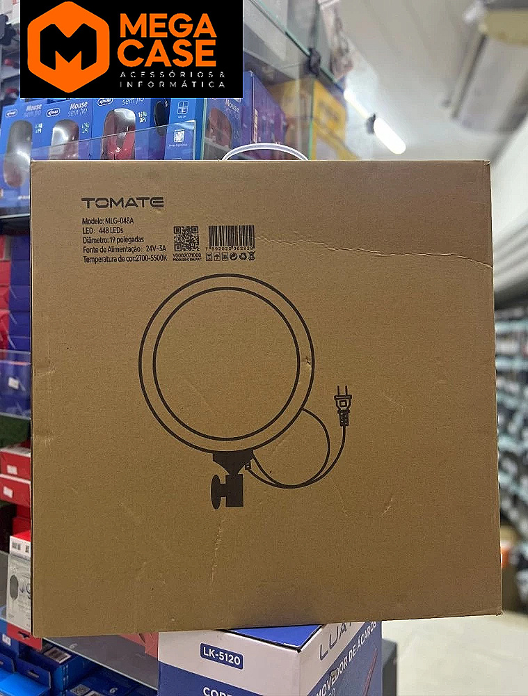 Ring Light Tomate 19'' com LED Potente MLG-048A