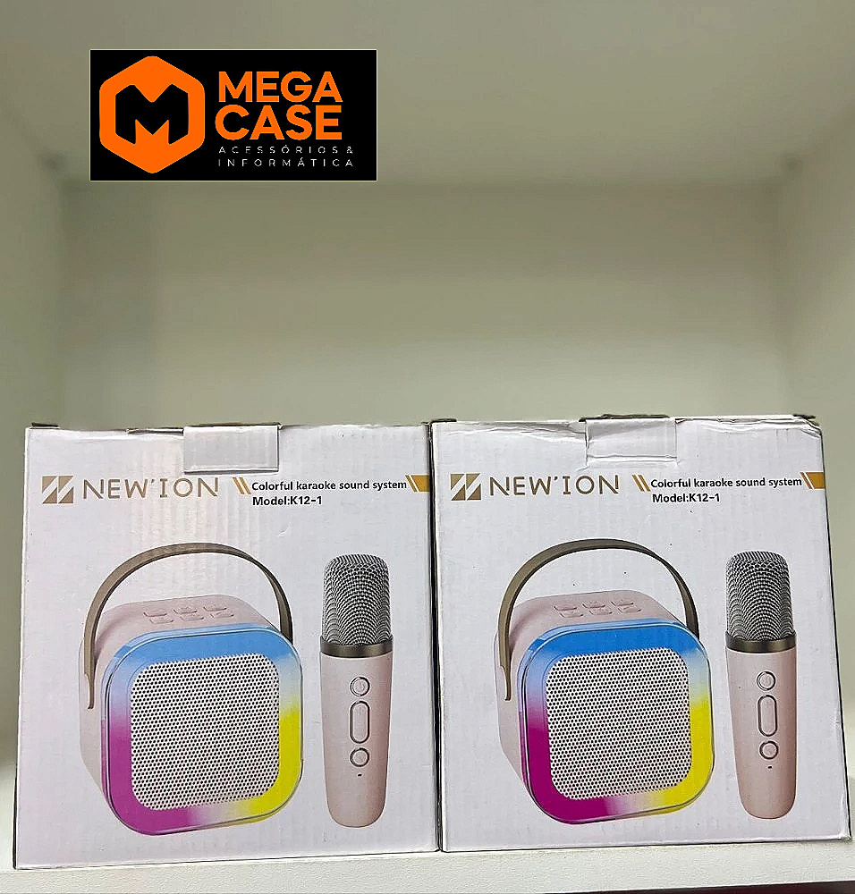 Caixa de Som New’ion K12-1 com Microfone