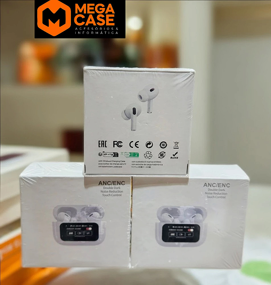 Fone Bluetooth ANC ENC com redução de ruído