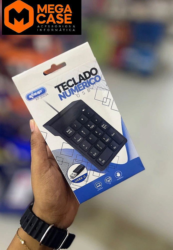 Teclado Numérico USB Knup KP-2003A