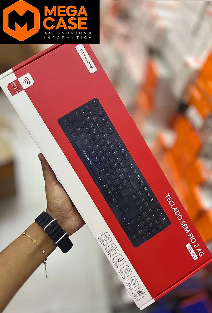 Teclado sem fio 2.4G Tomate WTF-9711