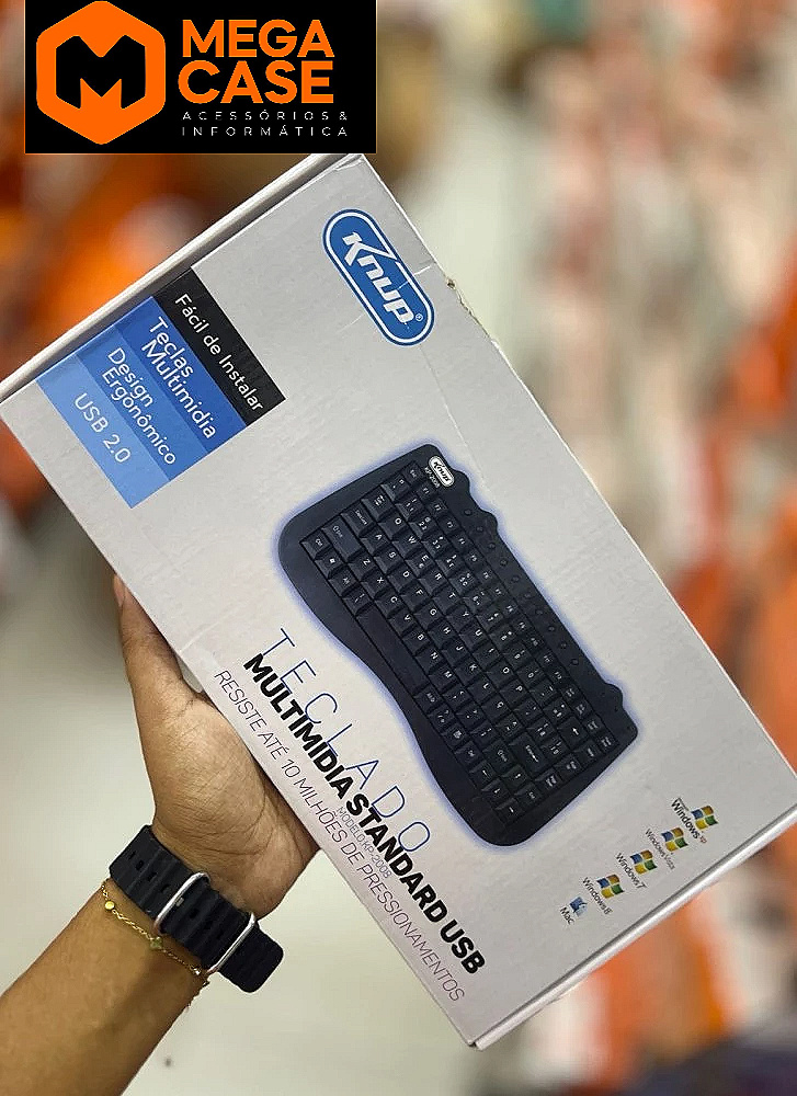 Teclado multimídia USB Knup