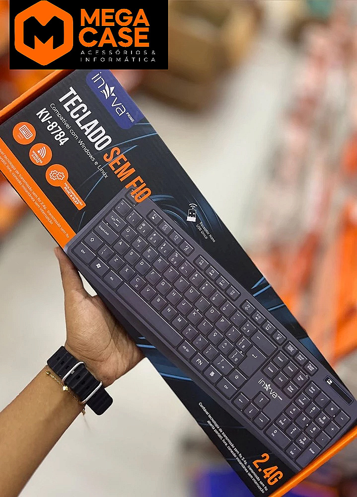 Teclado sem fio Inova KV-8784