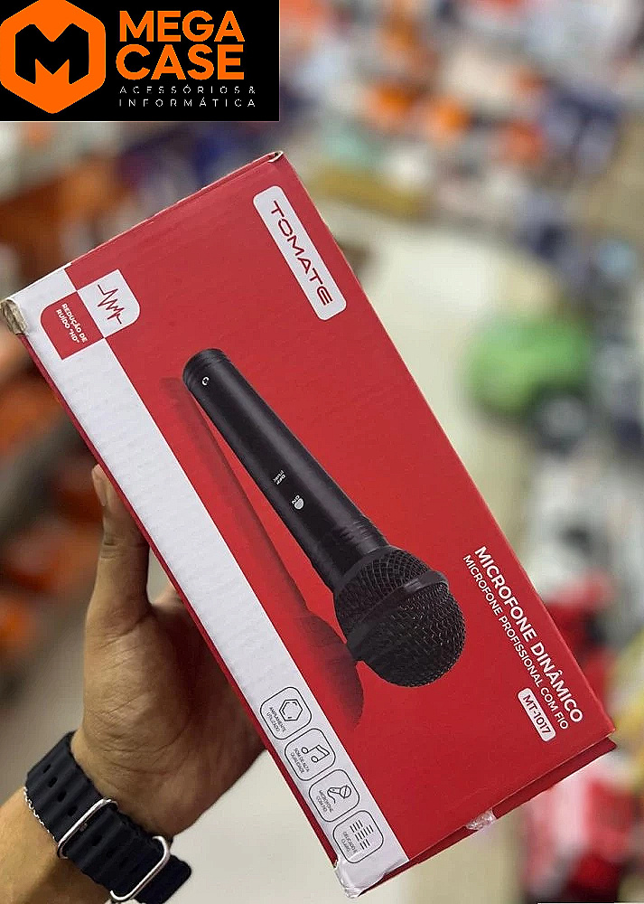Microfone Dinâmico Tomate MT-1017