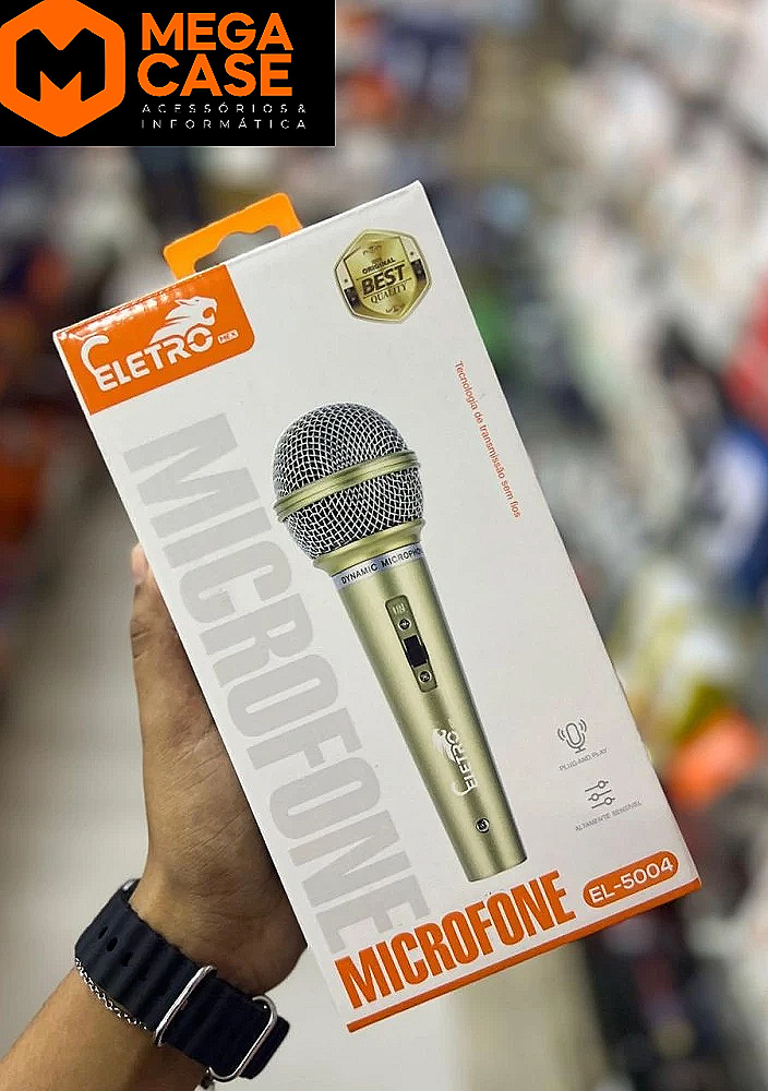 Microfone Sem Fio Eletro EL-5004