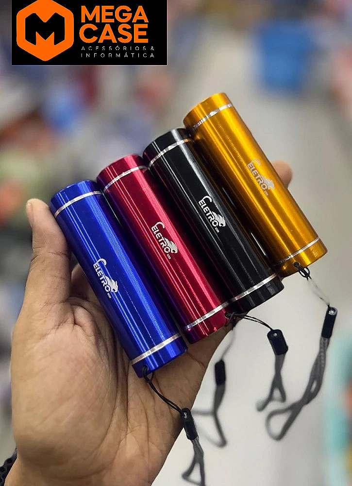 Mini Lanterna Eletro de alumínio LED portátil
