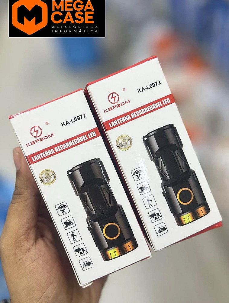 Lanterna Recarregável LED Kapbom KA-L6972