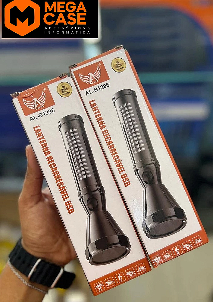 Lanterna recarregável USB Tomate AL-B1296