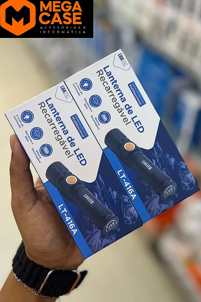 Lanterna de LED Recarregável LUATEK LT-416A