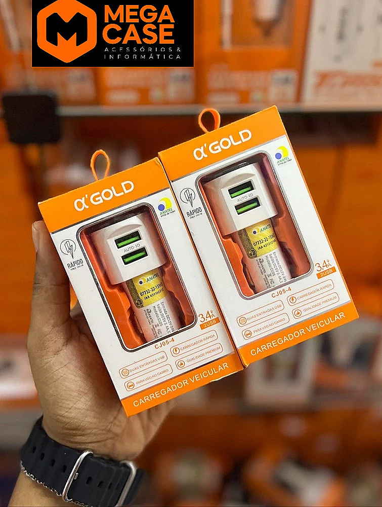 Carregador Veicular α’GOLD CJ05-4
