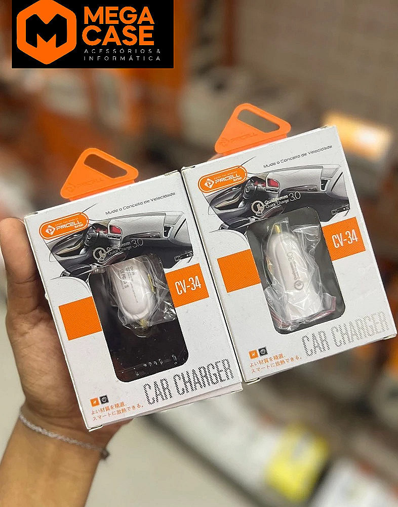 Carregador veicular PMCELL CV-34 2USB