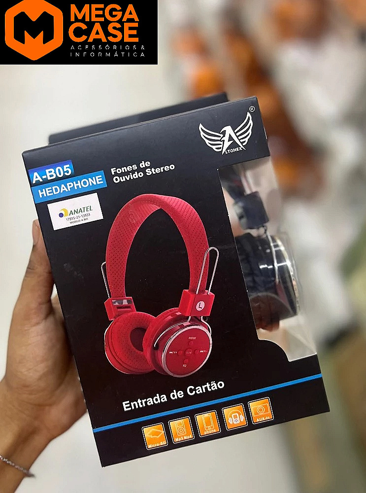 Fone Altomex A-B05 Stereo com entrada de cartão