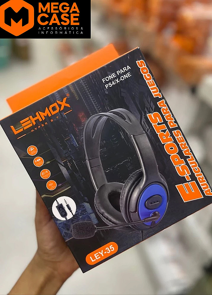 Headset Gamer Lehmox LEY-35 para PS4/X-One