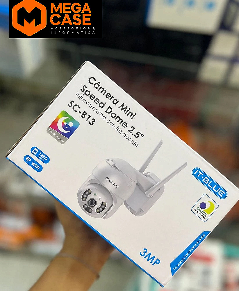 Câmera mini Speed Dome IT-Blue SC-B13 com luz quente