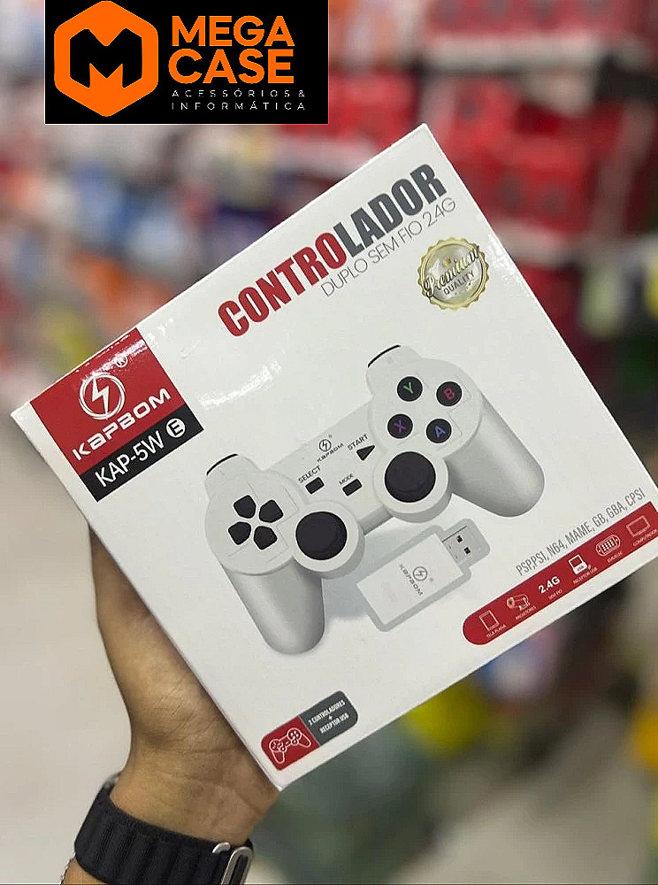 Controle Duplo Sem Fio KAPBOM KAP-5W