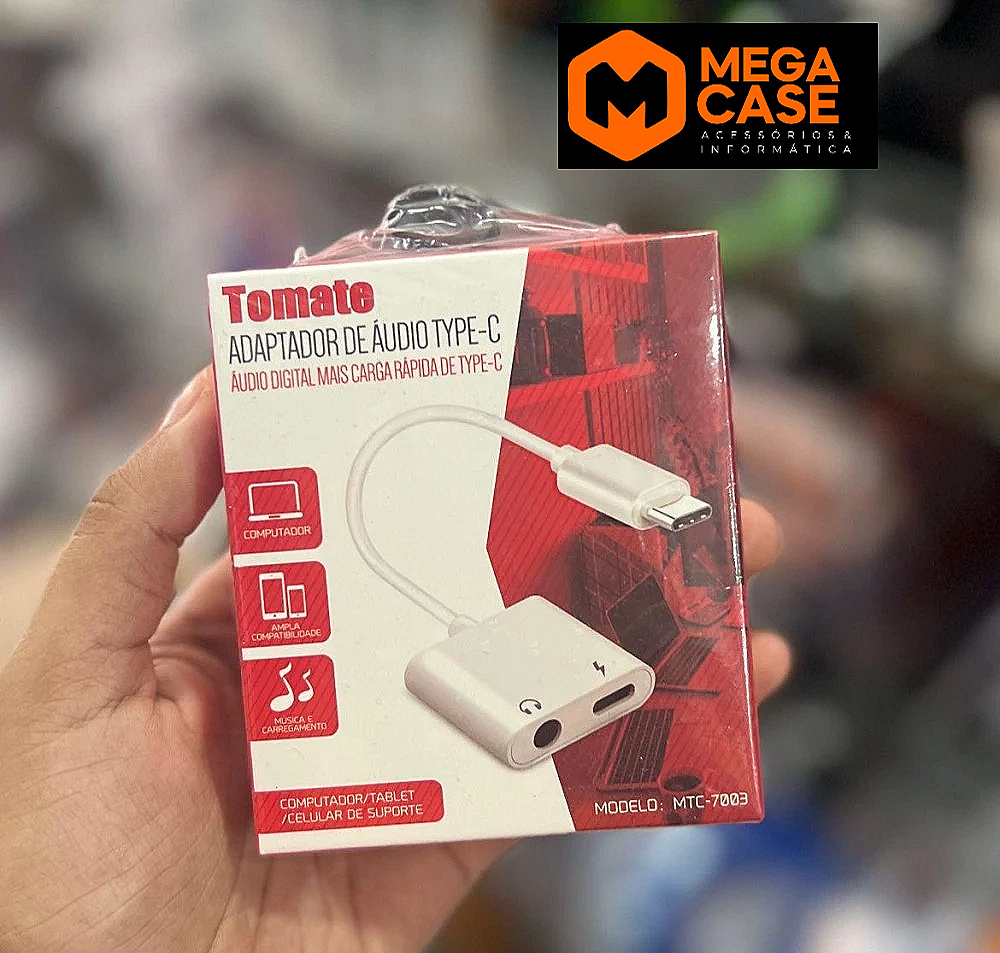 Adaptador Áudio Type-C Tomate - MTC-7003